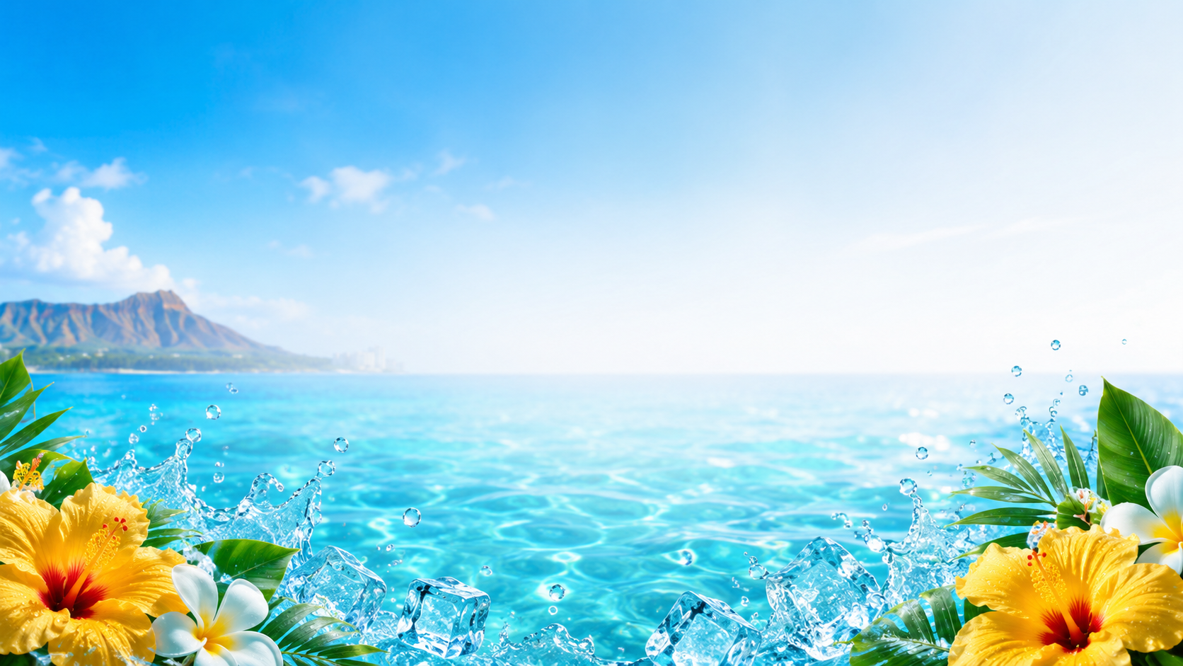 Tropical Hawaii scene representing the Kangen 808 Honolulu showroom
